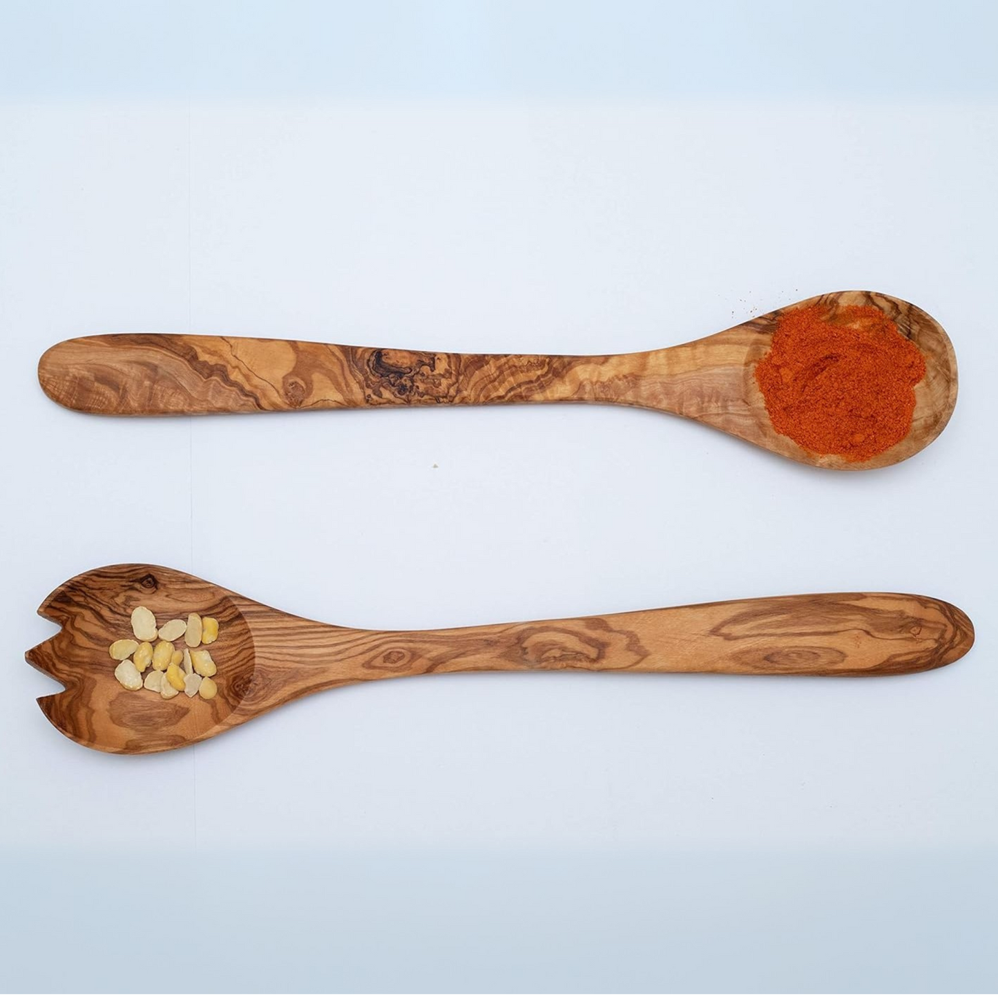 Olive Wood Salad Set