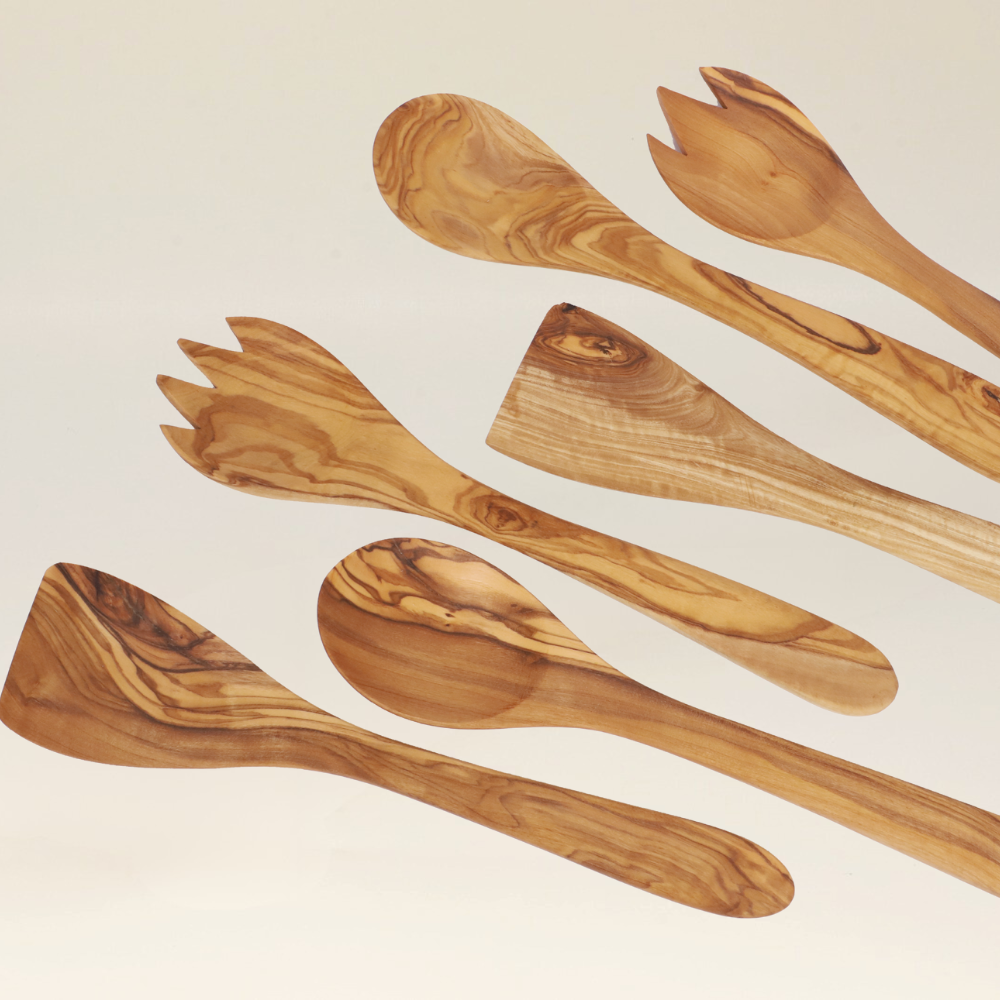 Olive Wood Utensils Set