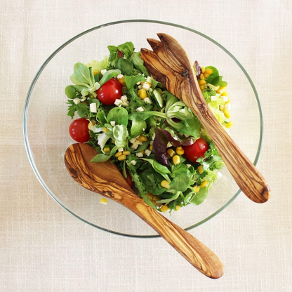 Ensemble de cuillères de cuisine en bois d'olivier (3 pièces)