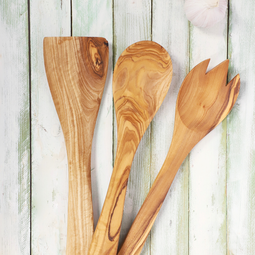 Olive Wood Utensils Set