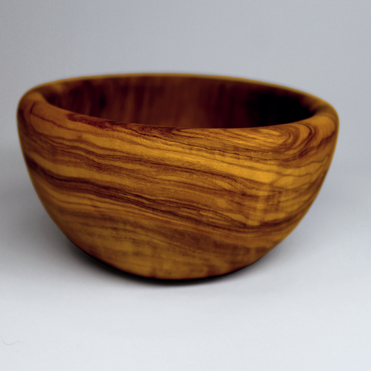Handcrafted olive wood serving bowl by Art Olive, view 1