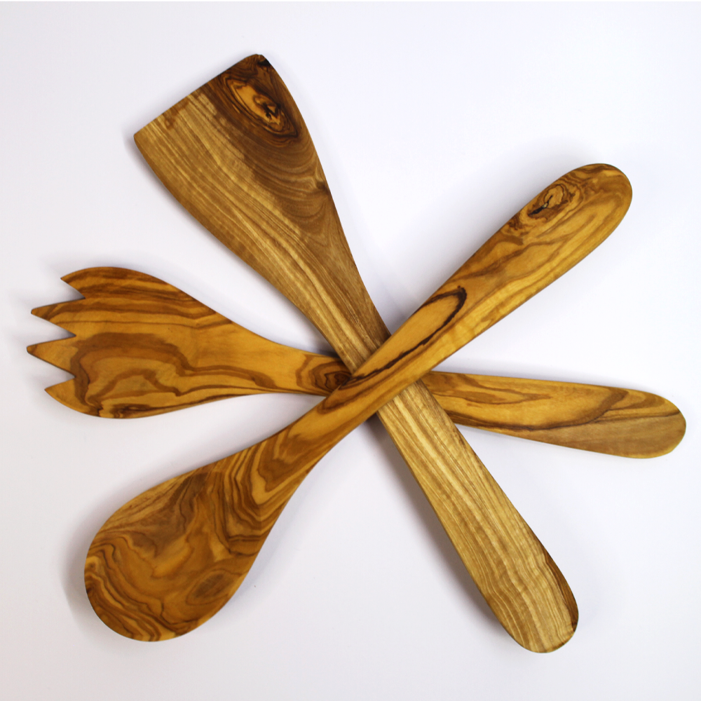 Olive Wood Utensils Set